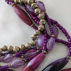 Erica Lyons Purple & Lavender Necklace